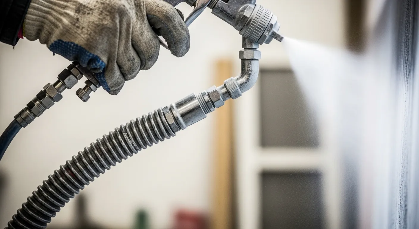 Avaliação de pistola de pintura para reparo ou substituição