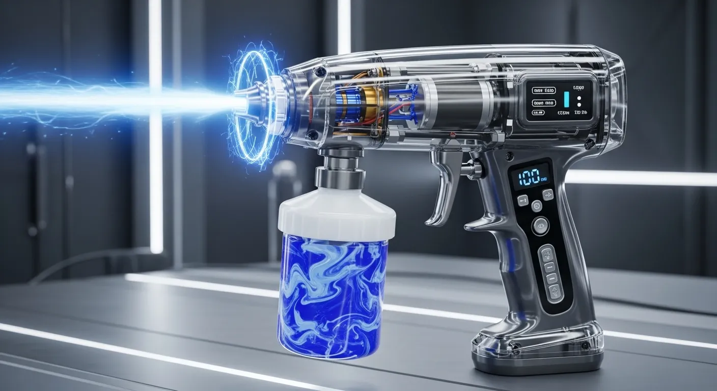 Manutenção e reparo de pistolas de pintura em obra residencial